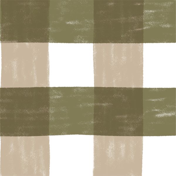 Papel de Parede Vichy P Verde e Bege 2,80 x 0,45 m