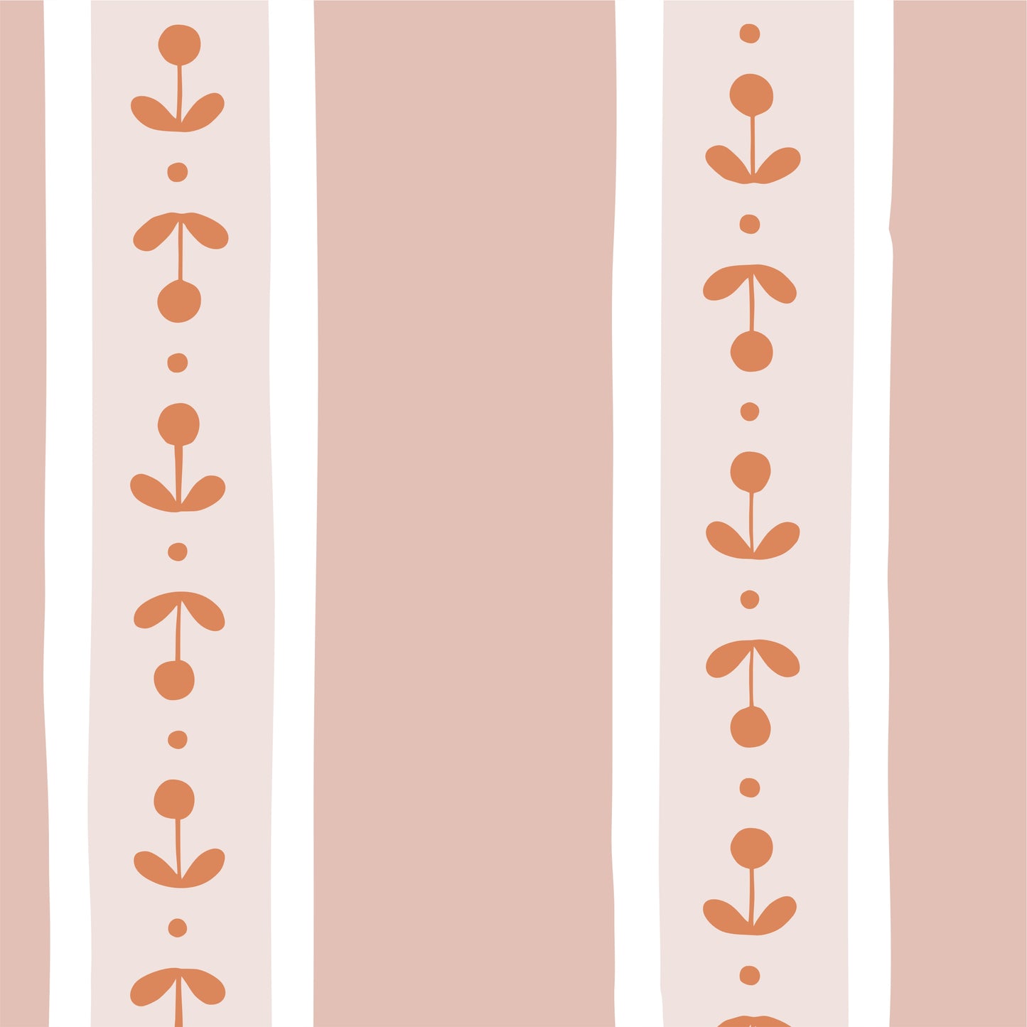Papel de Parede Caminho de Sementes color Rosa 2,80 x 0,45 m
