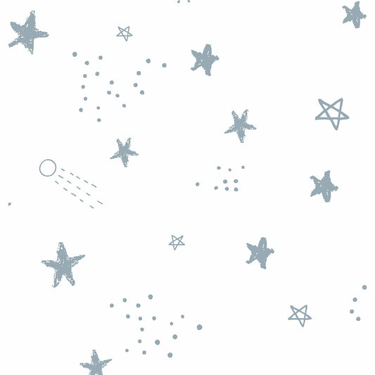 Papel de Parede Céu Estrelado Azul 2,80 x 0,45 m