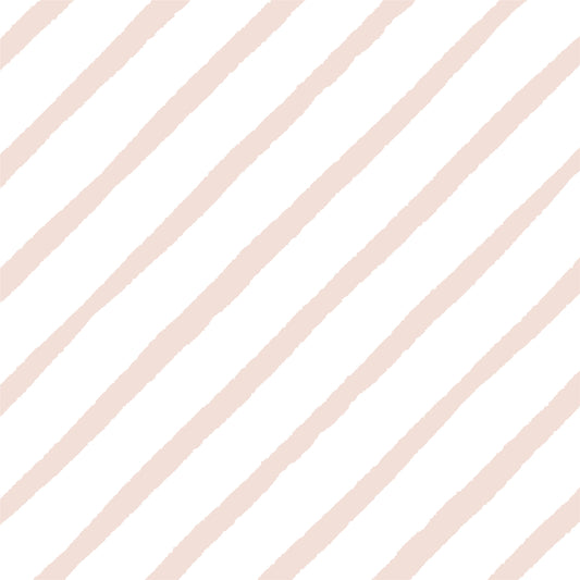 Papel de Parede Listrado Diagonal Rosa  2,80 x 0,45 m
