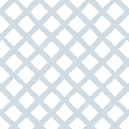 Papel de parede Treliça Azul - Maracujá – Rolo 2,80 x 0,45 m