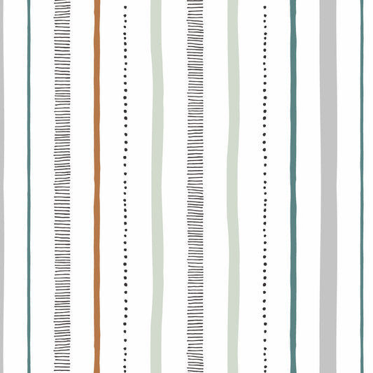 Papel de Parede Trama Verde 2,80 x 0,45 m