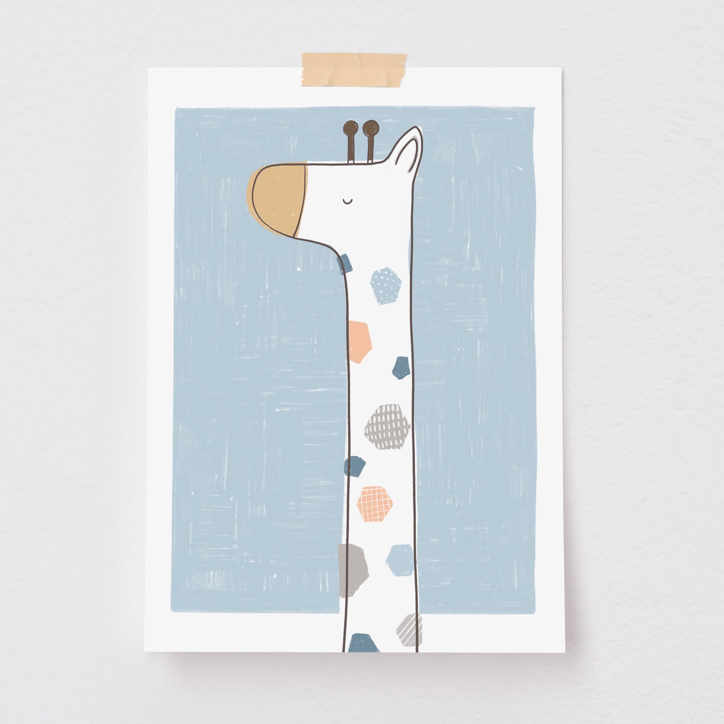 Pôster Decorativo Girafa