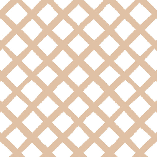 Papel de parede Treliça Caramelo - Maracujá – Rolo 2,80 x 0,45 m