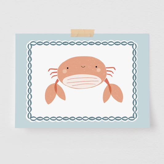 Pôster Decorativo Caranguejo não é peixe