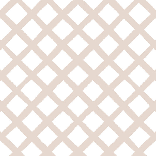 Papel de parede Treliça Bege - Maracujá – Rolo 2,80 x 0,45 m