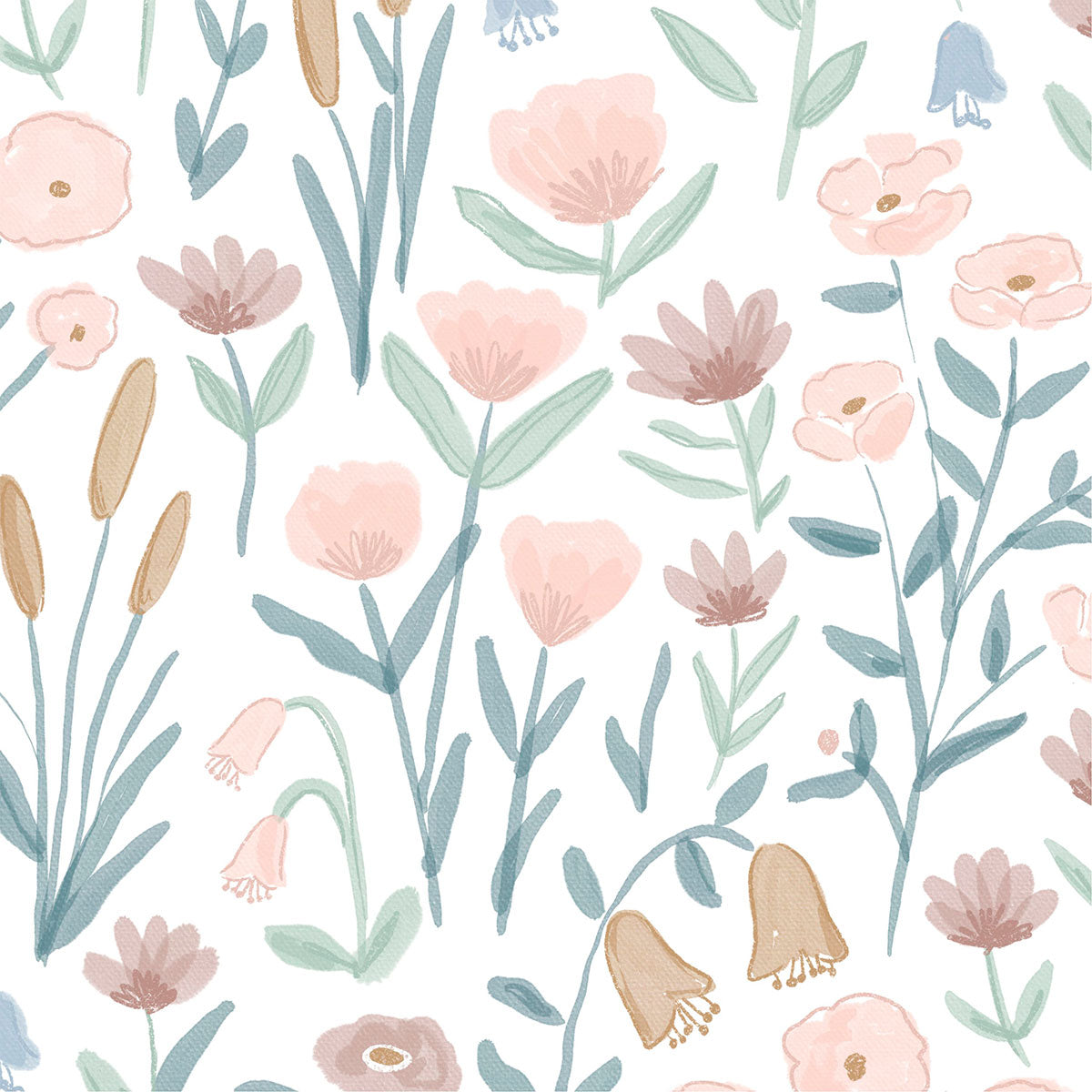 Papel de parede Água de flores Rose - Maracujá – Rolo 2,80 x 0,45 m