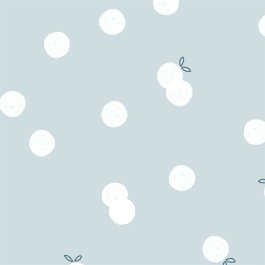 Papel de Parede Frutinhas color Azul  2,80 x 0,45 m