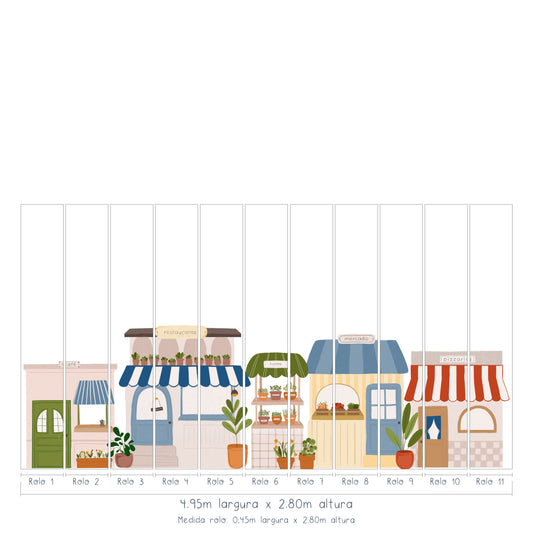 Painel de Parede Cidade Mamma Vanzetto
