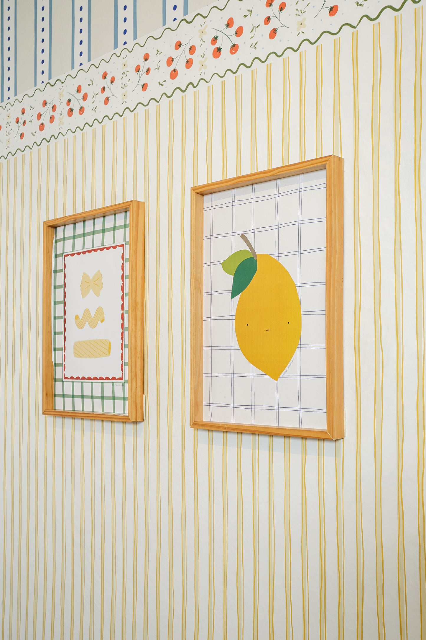 Papel de Parede Listrado Duo Espaguete Mamma