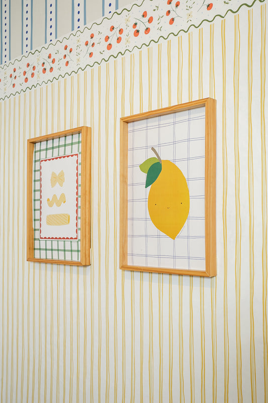 Papel de Parede Listrado Duo Espaguete Mamma