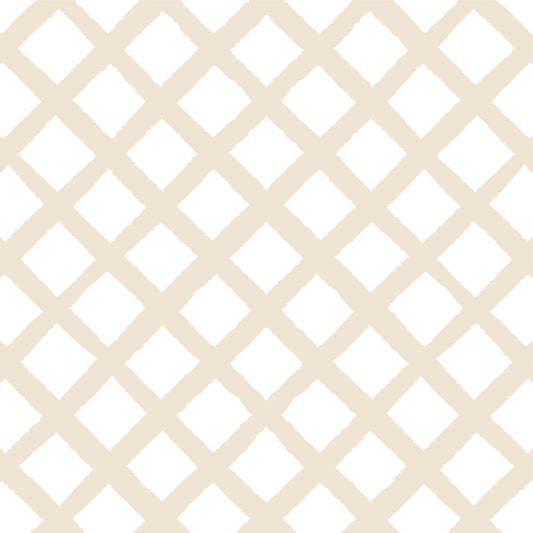 Papel de Parede Treliça Creme  2,80 x 0,45 m