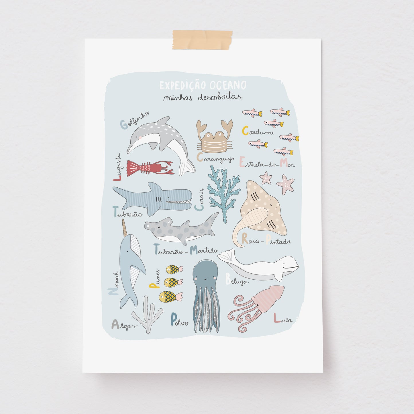 Pôster Decorativo Expedição Oceano
