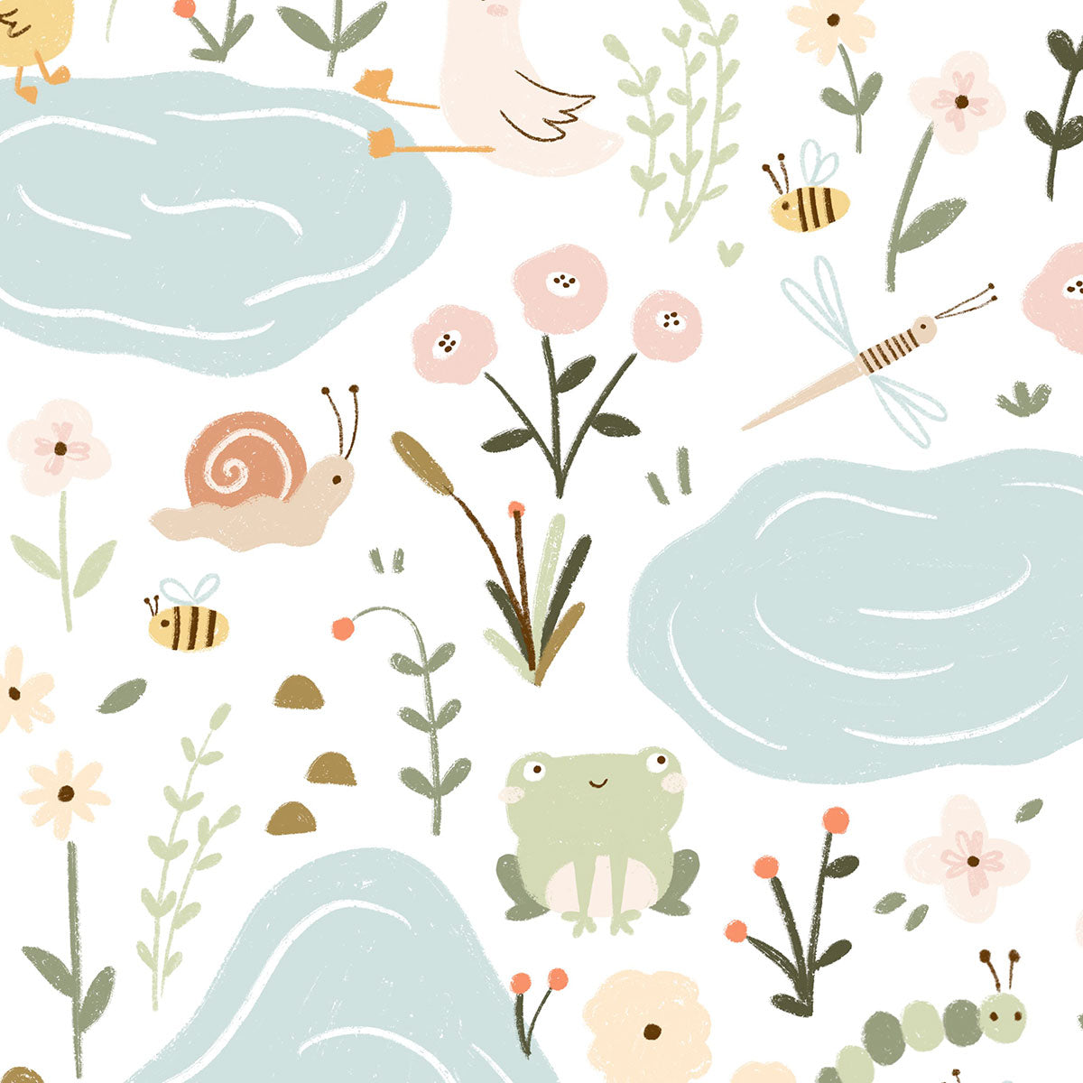 Papel de parede Lagoa - Maracujá – Rolo 2,80 x 0,45 m