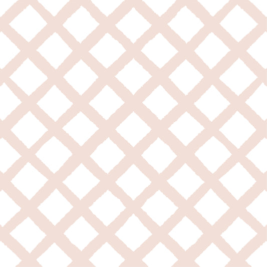 Papel de Parede Treliça Rosa  2,80 x 0,45 m