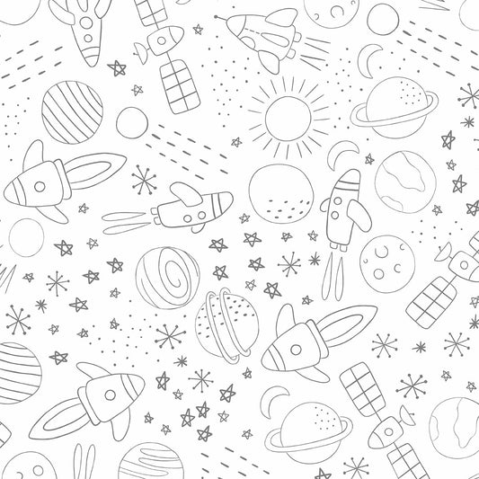 Papel de Parede Cosmos cinza 2,80 x 0,45 m