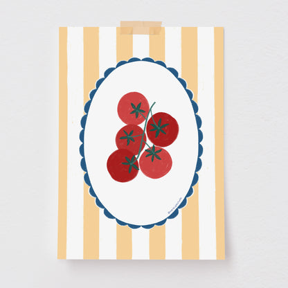 Pôster Decorativo Tomatinhos Mamma Vanzetto